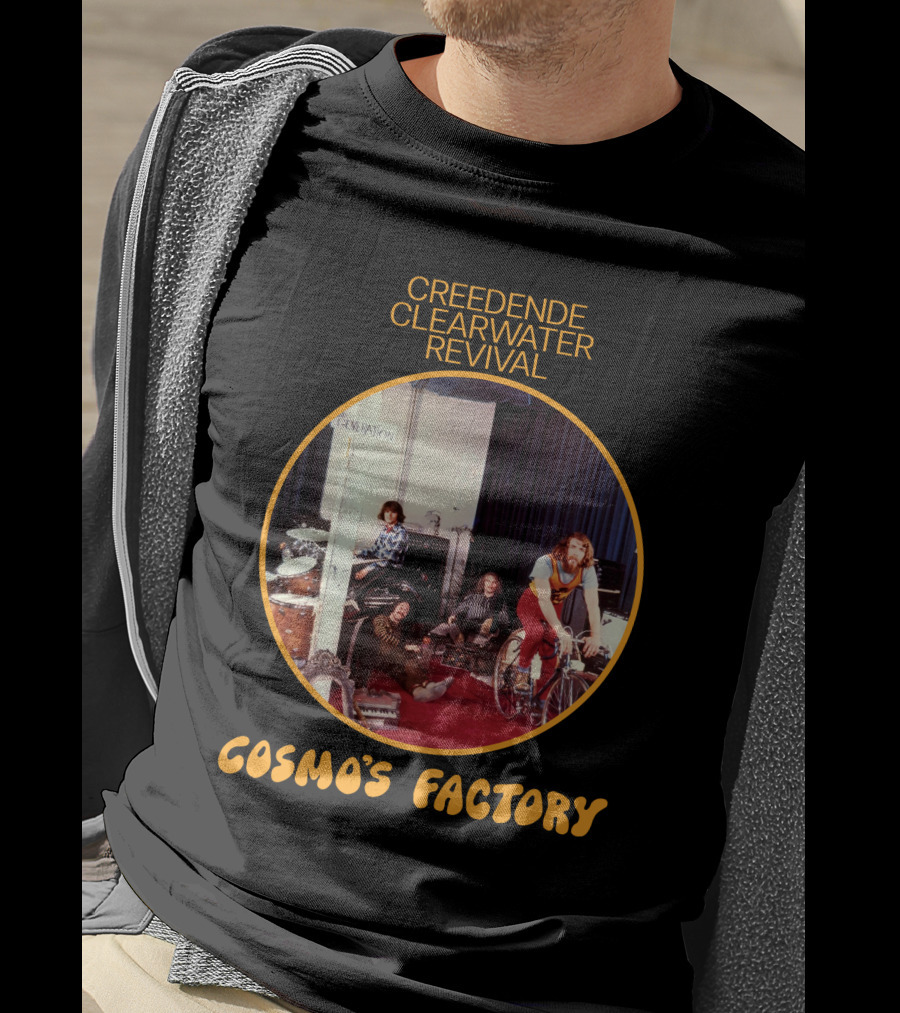 Creedence Clearwater Revival Cosmo's Factory Album Cover T-Shirt