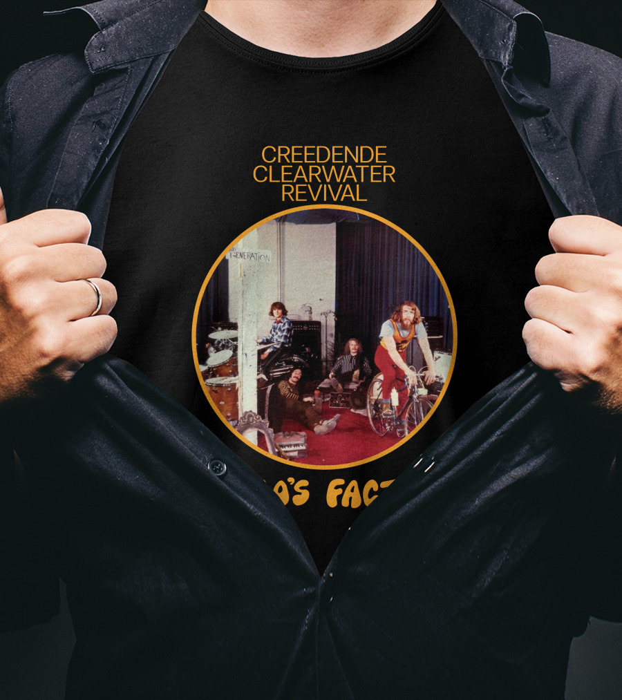 Creedence Clearwater Revival Cosmo's Factory Album Cover T-Shirt