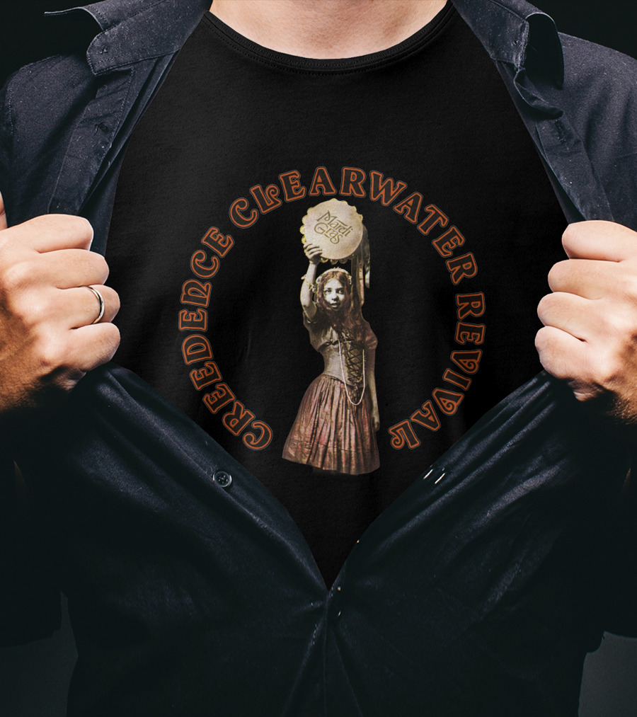 Creedence Clearwater Revival Mardi Gras Album Art T-Shirt