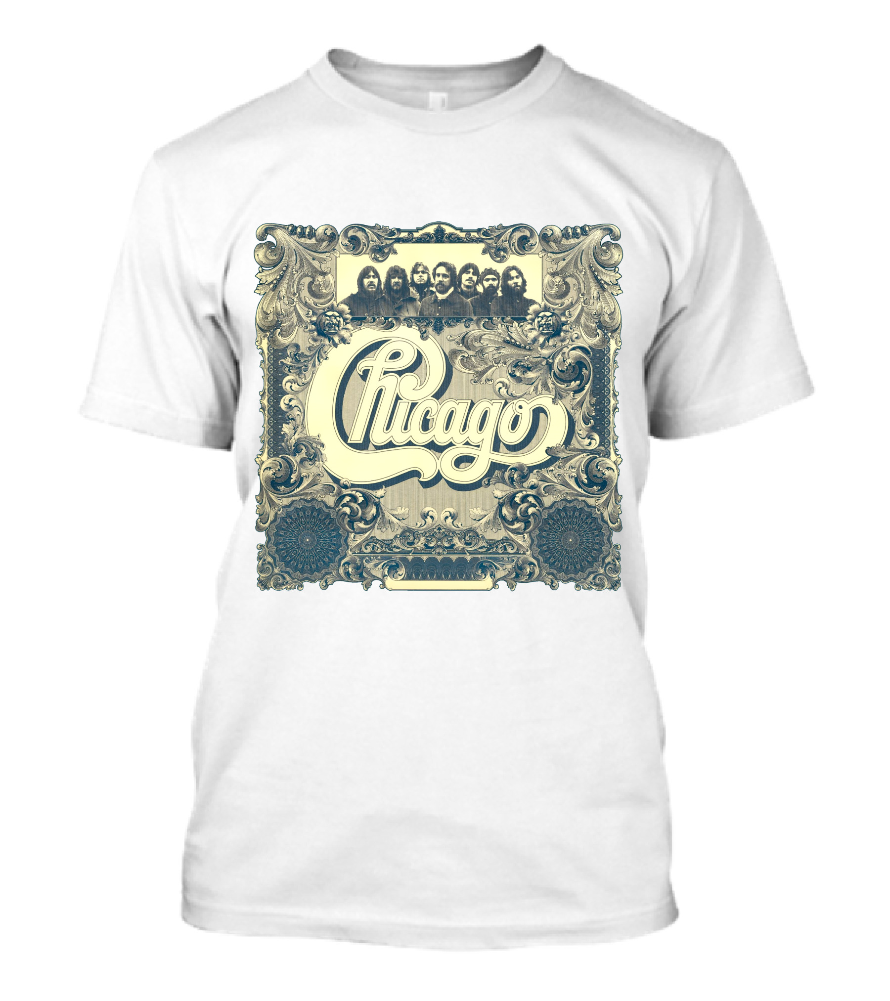 Chicago Band Vintage Ornate Frame T-Shirt