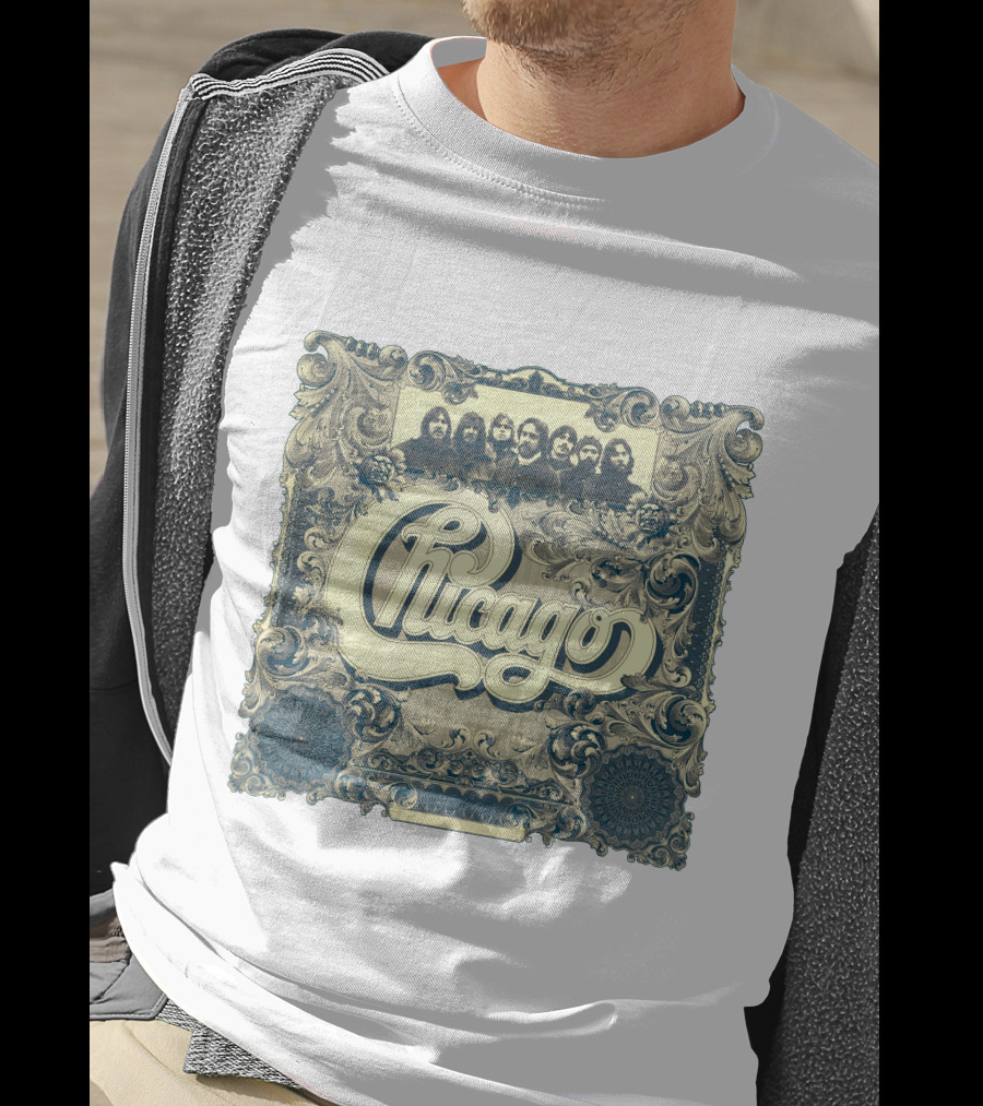 Chicago Band Vintage Ornate Frame T-Shirt