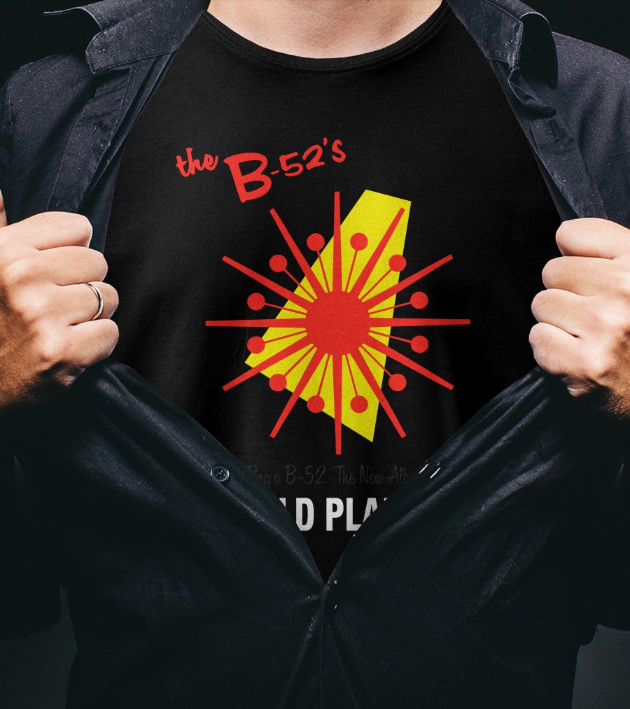 The B-52'S Wild Planet Explosion Retro Style T-Shirt