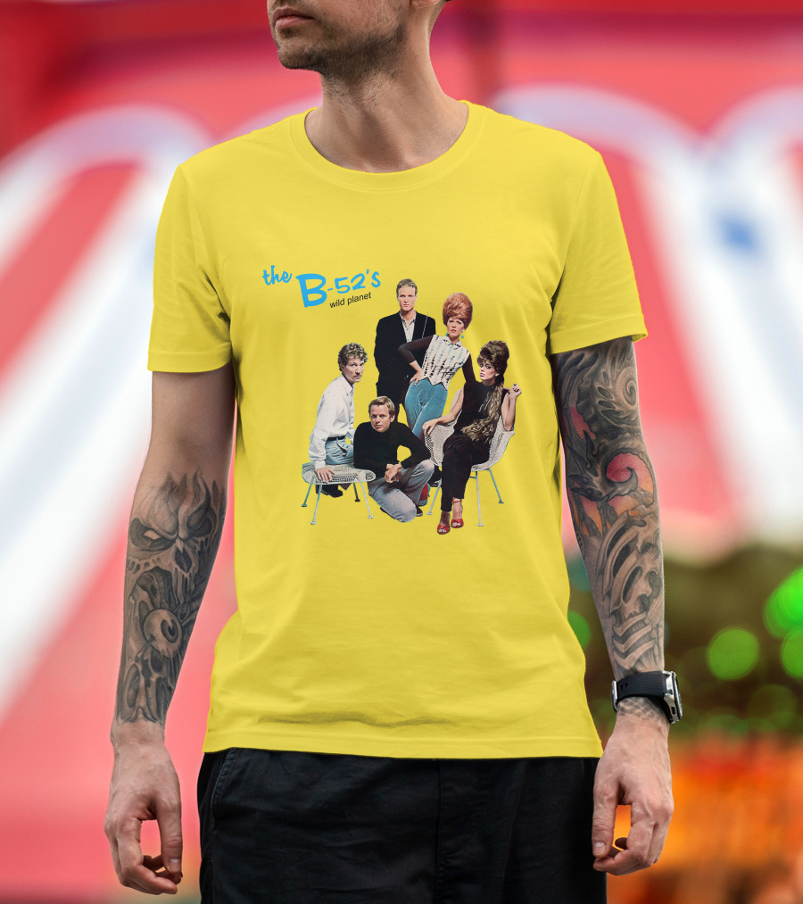 The B-52'S Wild Planet Album Cover Group Photo T-Shirt