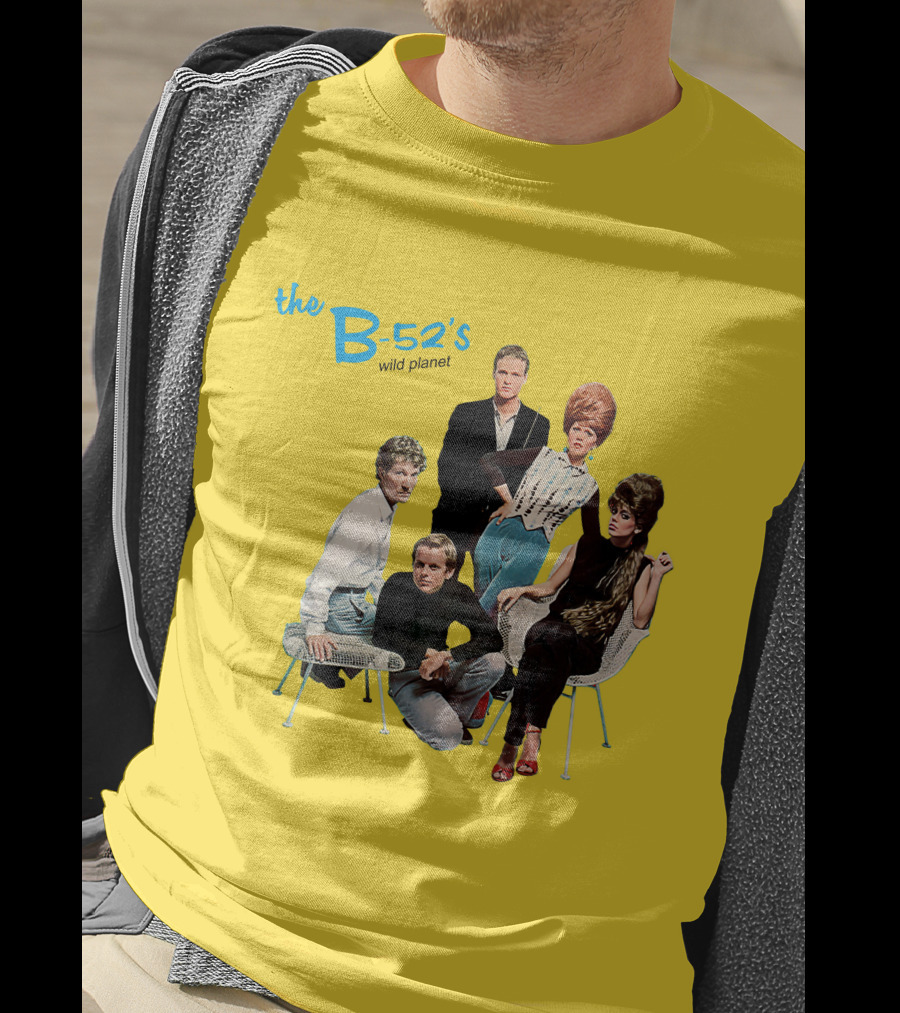 The B-52'S Wild Planet Album Cover Group Photo T-Shirt