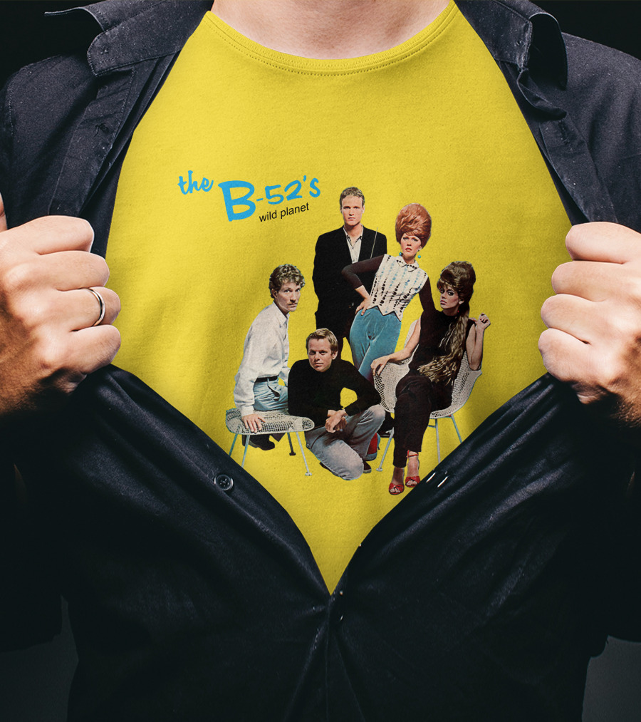 The B-52'S Wild Planet Album Cover Group Photo T-Shirt
