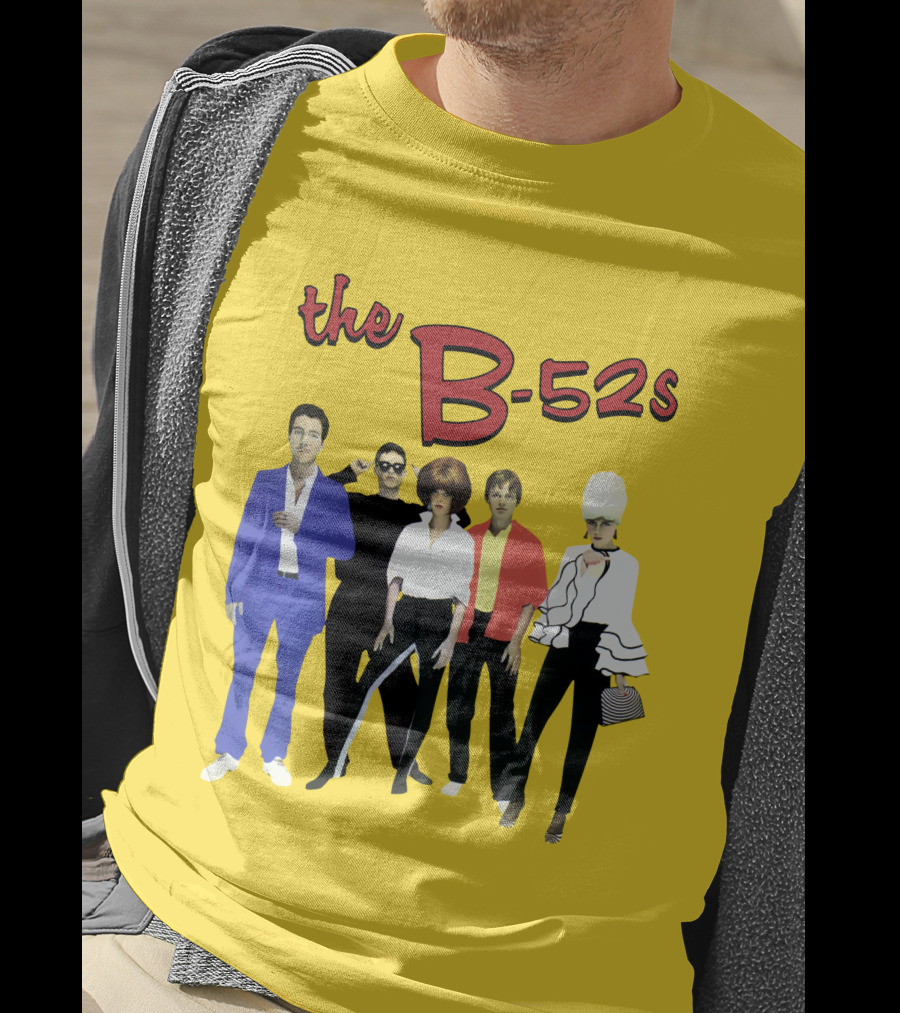 The B-52S Band Members Retro Style Ensemble T-Shirt