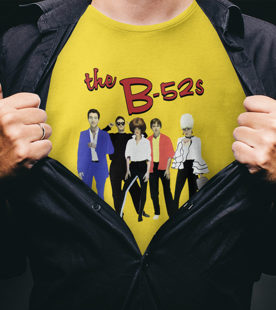 The B-52S Band Members Retro Style Ensemble T-Shirt