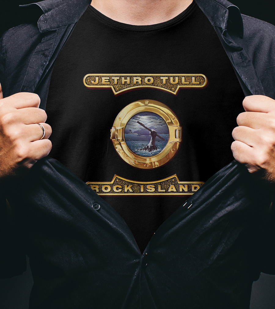 Jethro Tull Rock Island Whale Ocean Porthole T-Shirt