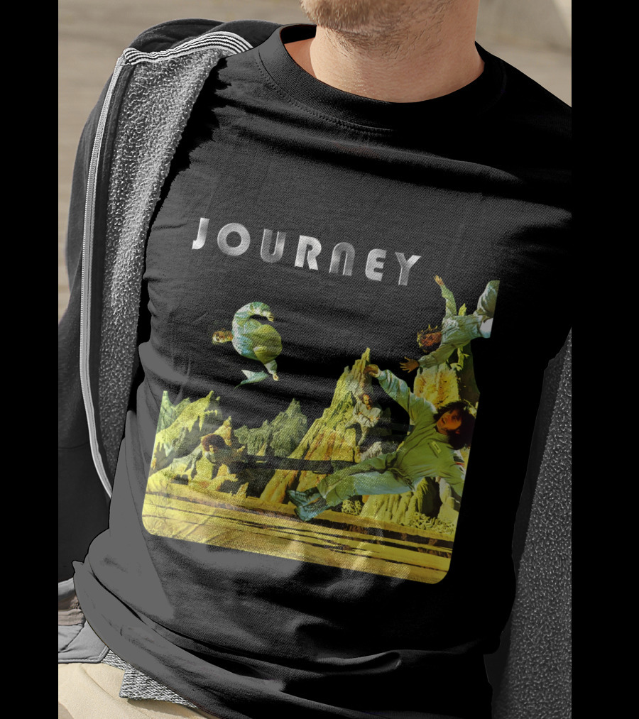Journey Space-Themed Surreal Landscape Adventure T-Shirt