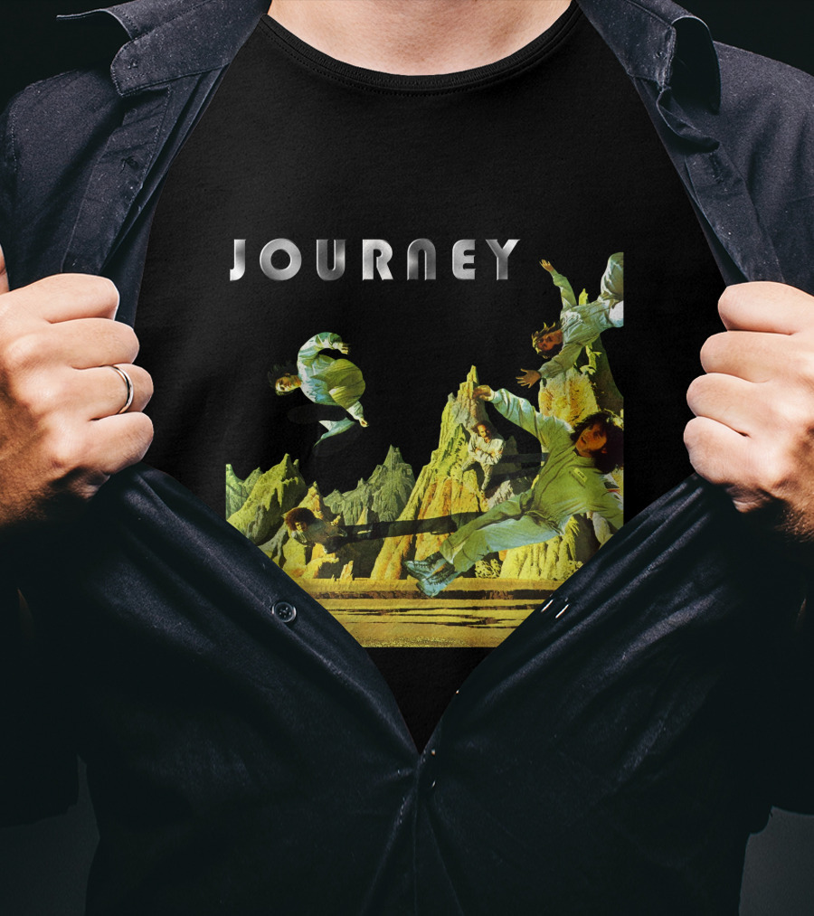 Journey Space-Themed Surreal Landscape Adventure T-Shirt