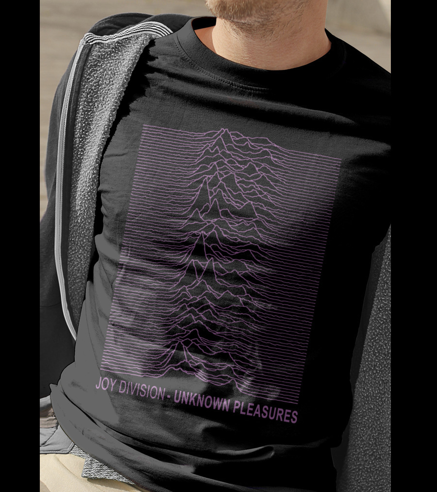 Joy Division Unknown Pleasures Purple Lines T-Shirt