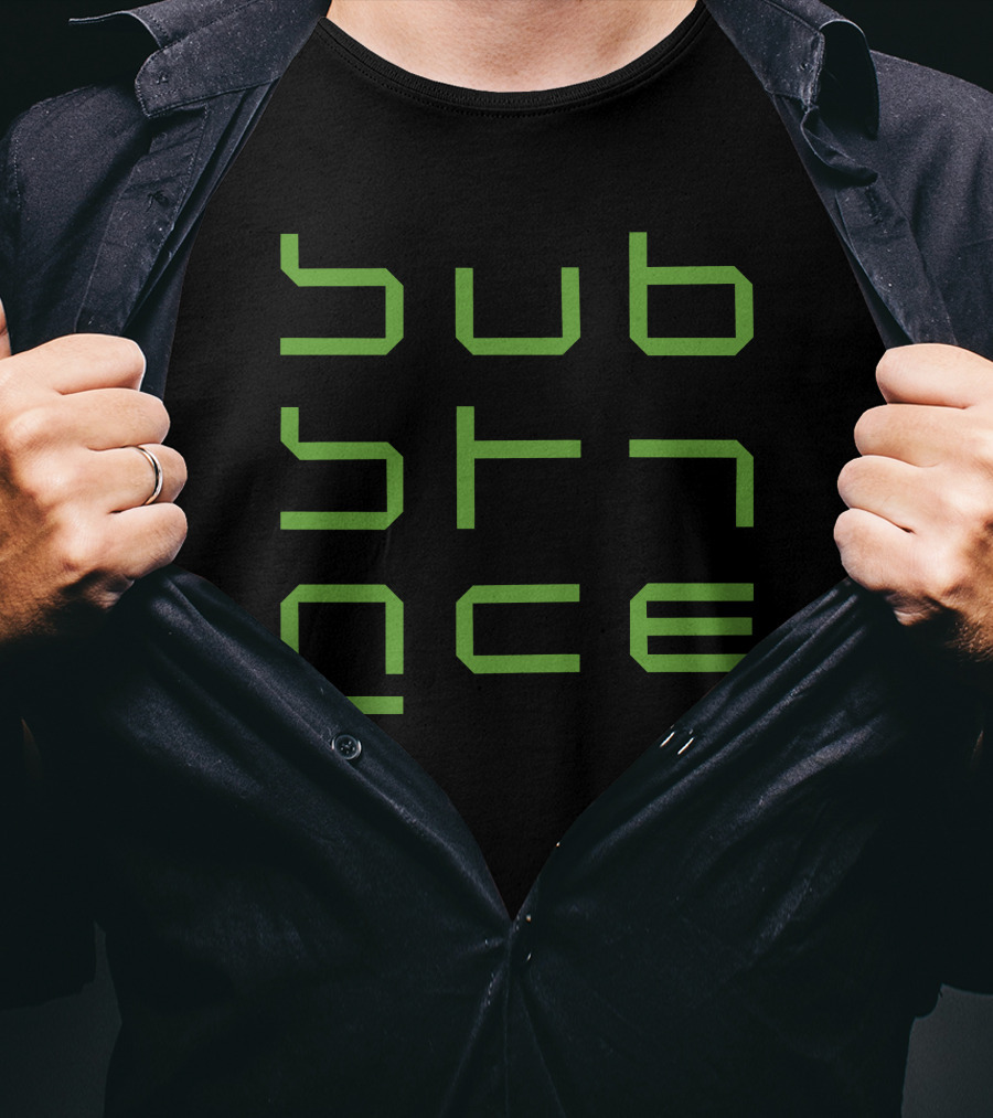 Substance Green Geometric T-Shirt