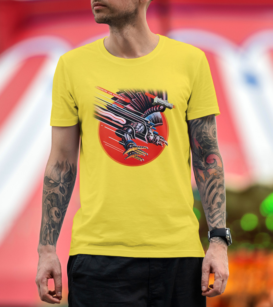 Judas Priest Screaming For Vengeance Album Cover Artwork T-Shirt