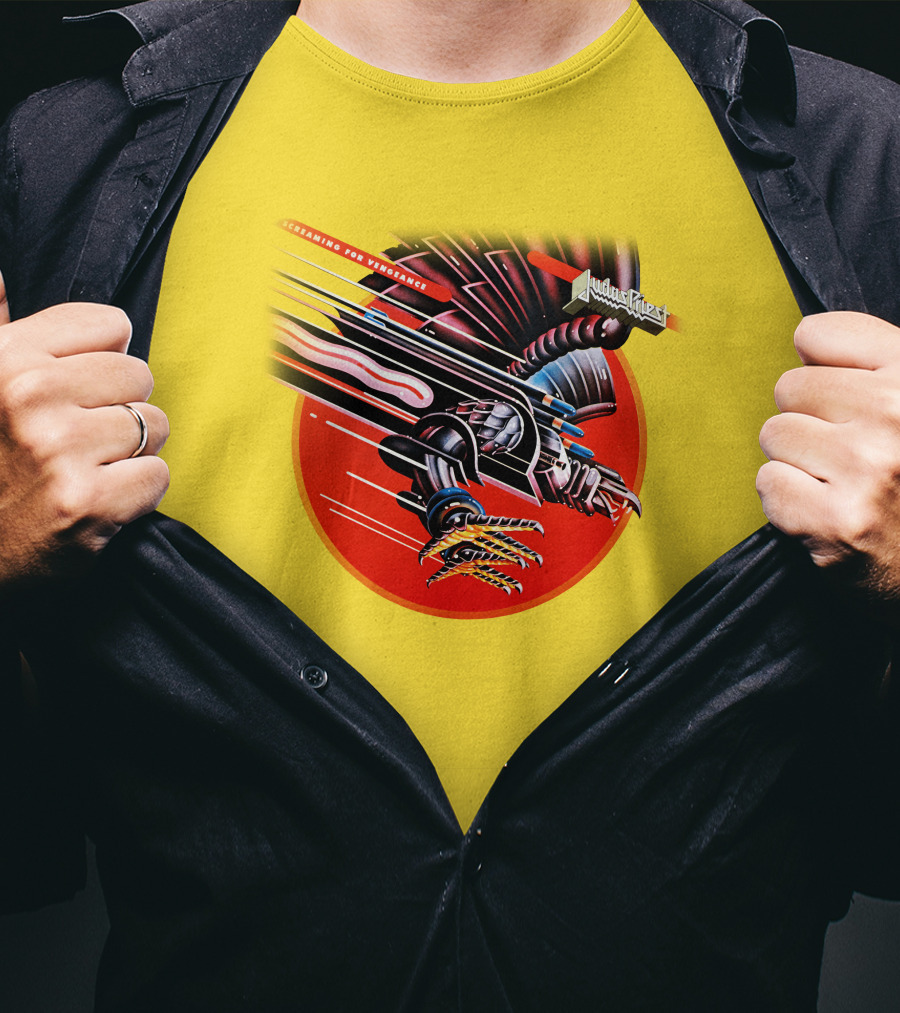 Judas Priest Screaming For Vengeance Album Cover Artwork T-Shirt