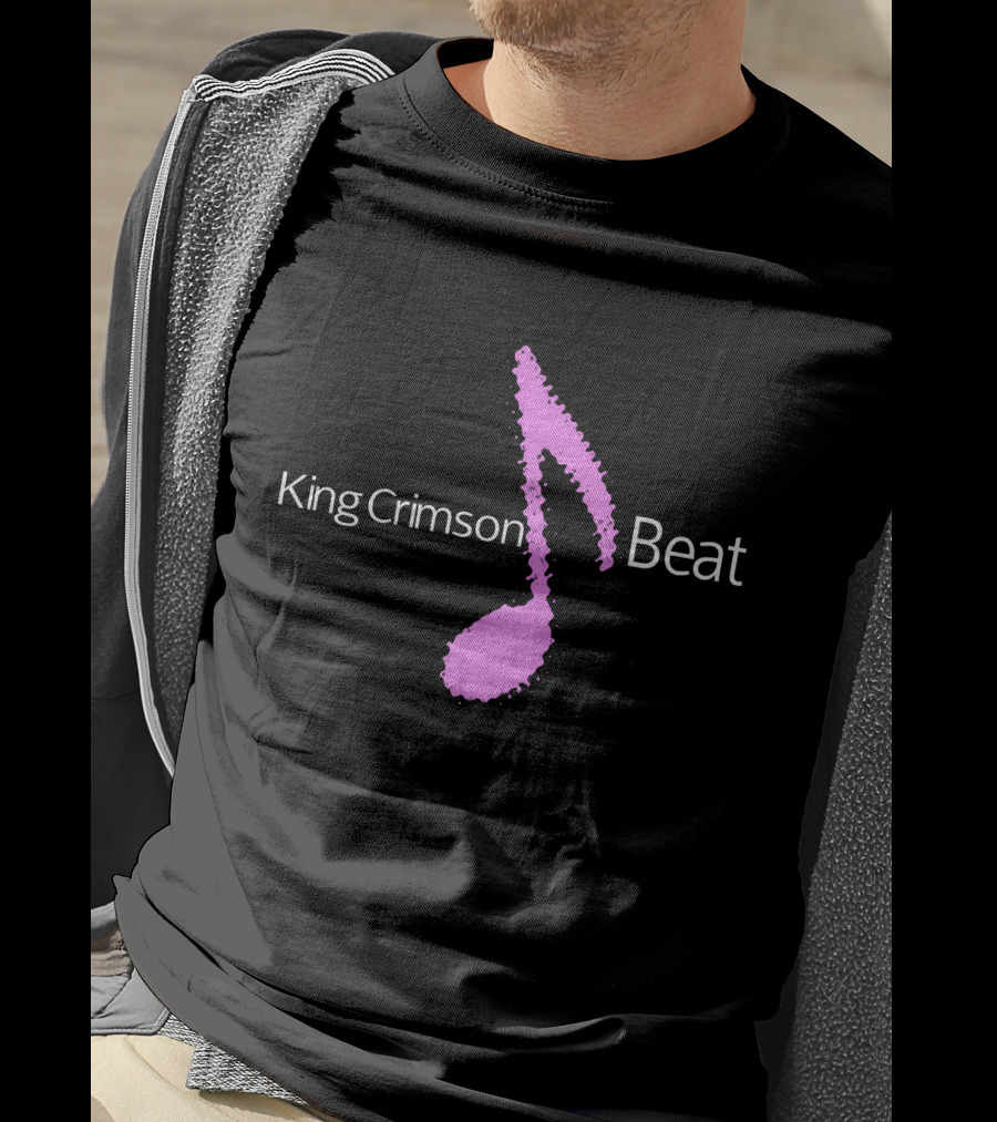 King Crimson Beat Pink Musical Note T-Shirt