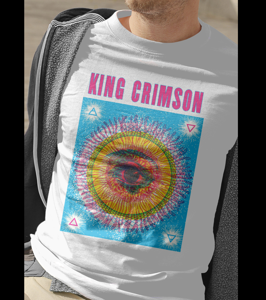 King Crimson Psychedelic Eye Geometric T-Shirt