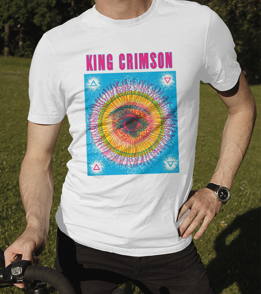 King Crimson Psychedelic Eye Geometric T-Shirt