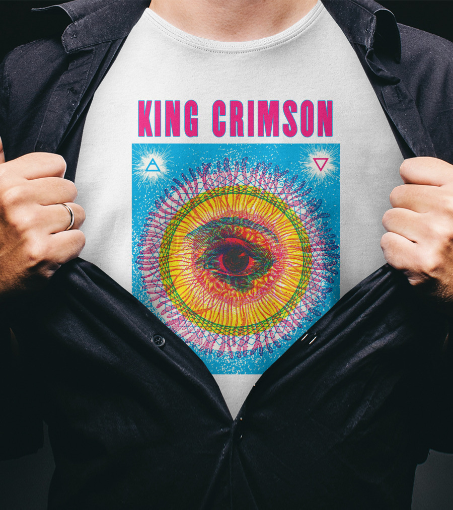 King Crimson Psychedelic Eye Geometric T-Shirt
