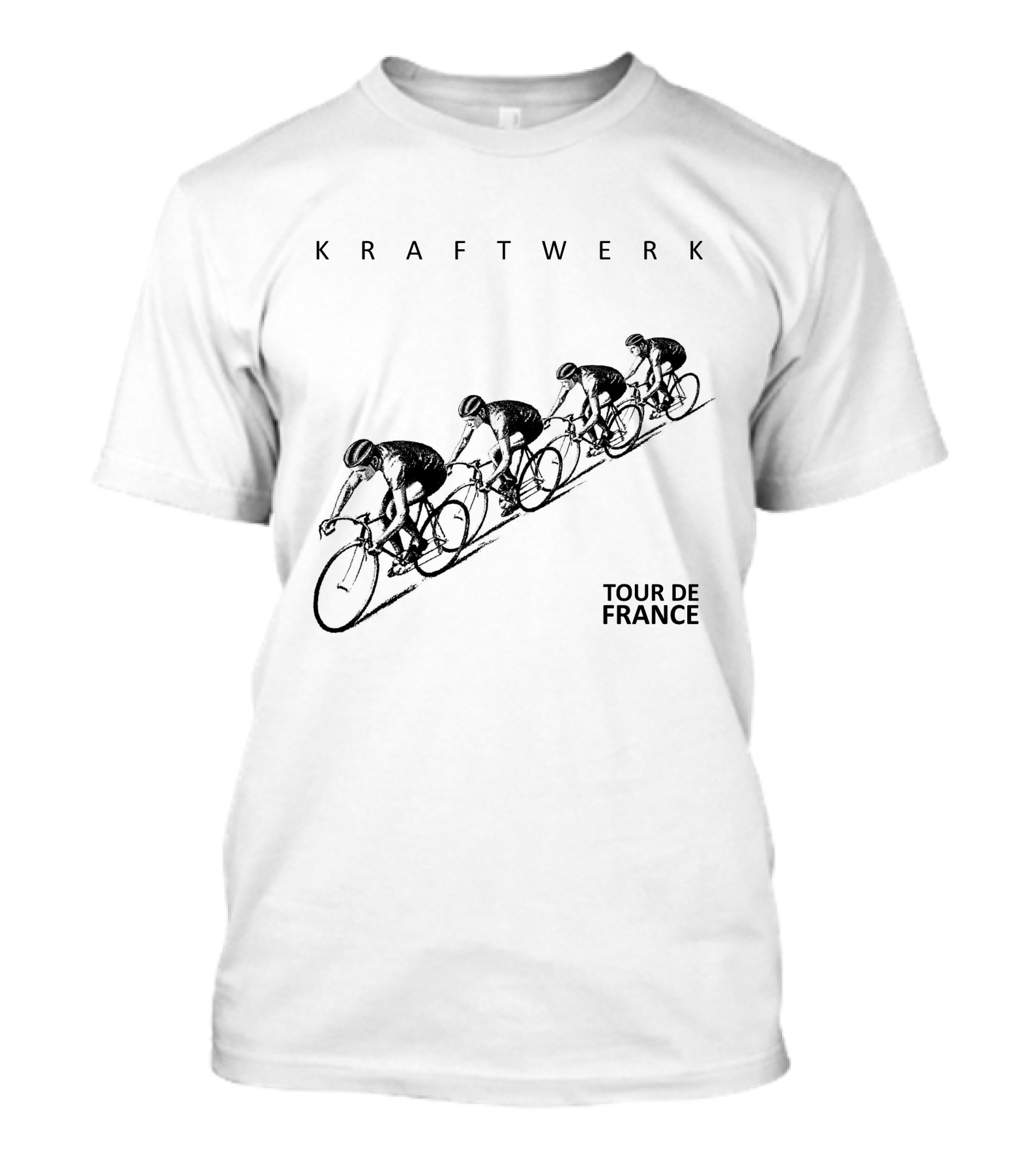 Kraftwerk Tour De France 24 Cycling Theme Retro Style T-Shirt