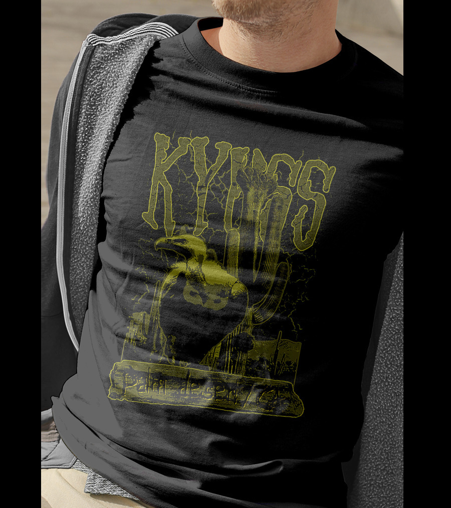 Kyuss Palm Desert Ca Cactus And Vulture Artwork T-Shirt