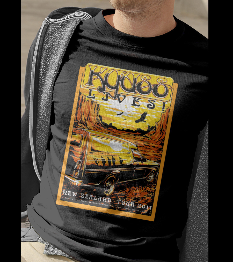 Kyuss Lives New Zealand Tour 2011 T-Shirt