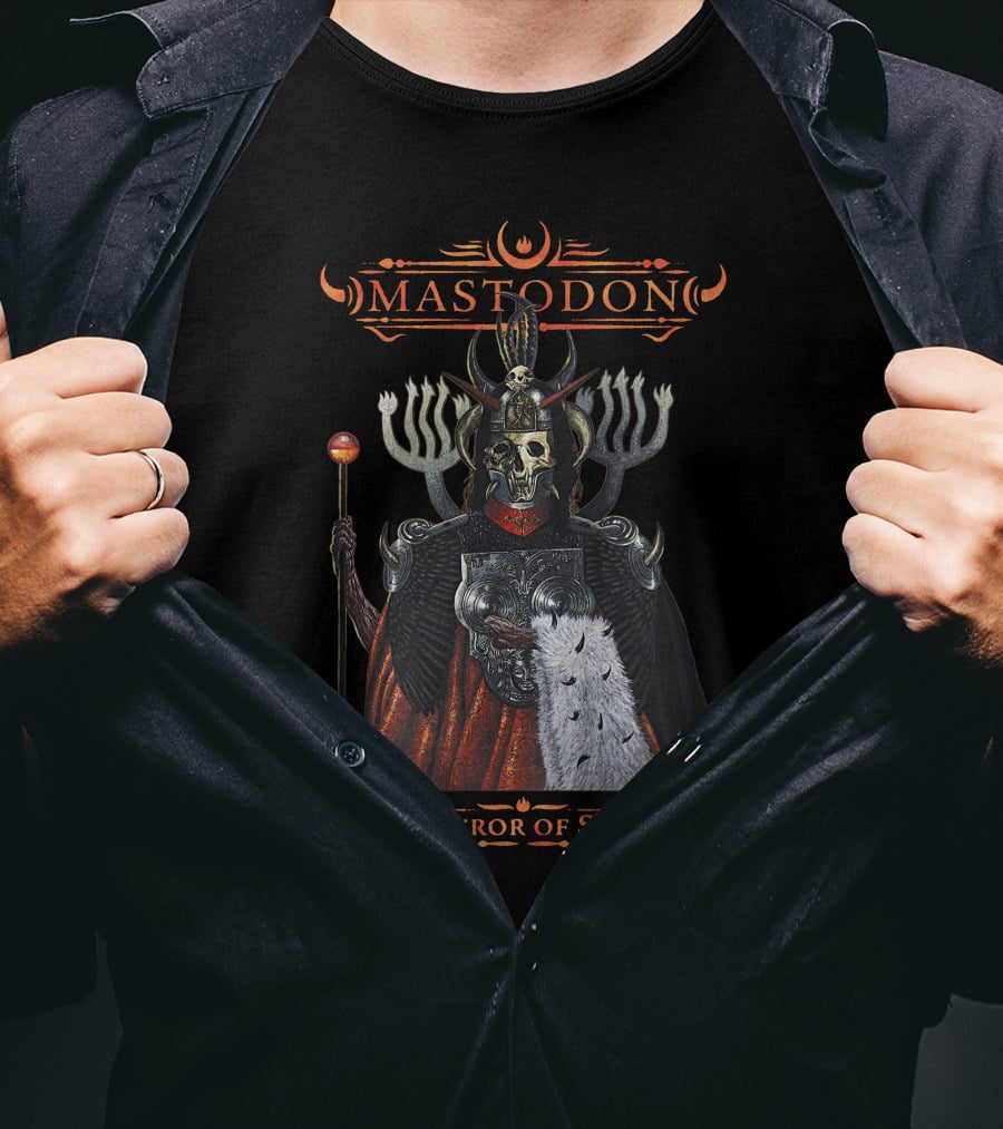 Mastodon Emperor Of Sand Skull Warrior T-Shirt