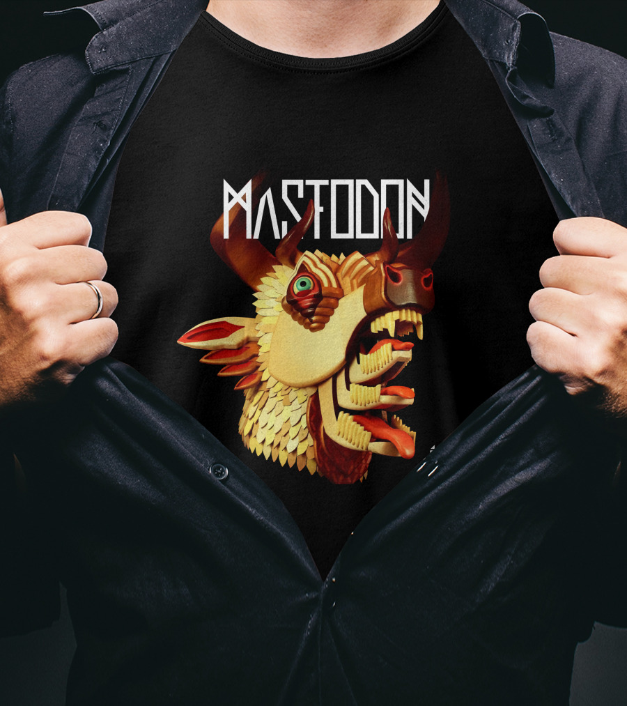 Mastodon The Hunter 3D Animal Head T-Shirt