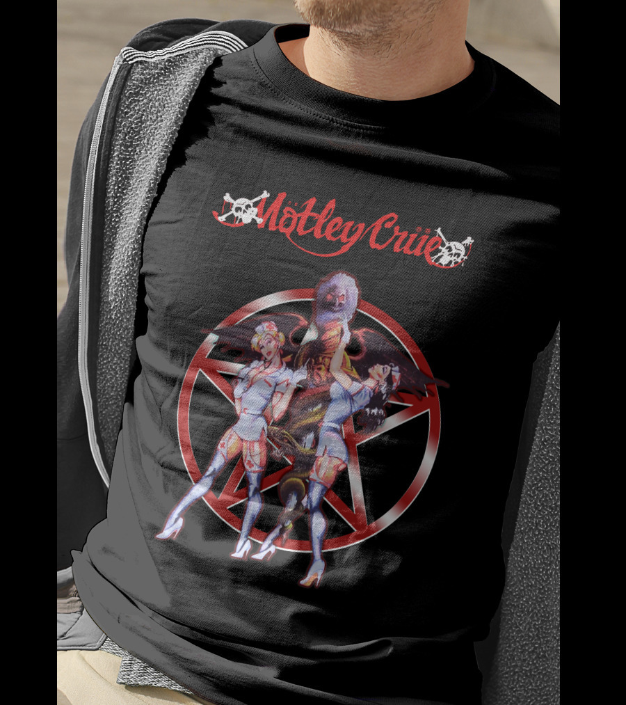 Mötley Crüe Devil Nurse Fantasy Star T-Shirt