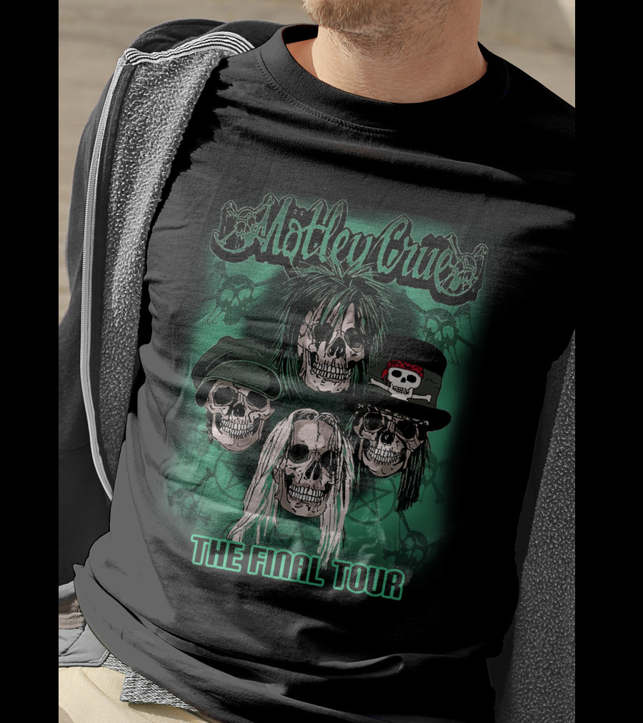 Mötley Crüe The Final Tour Skull Faces T-Shirt