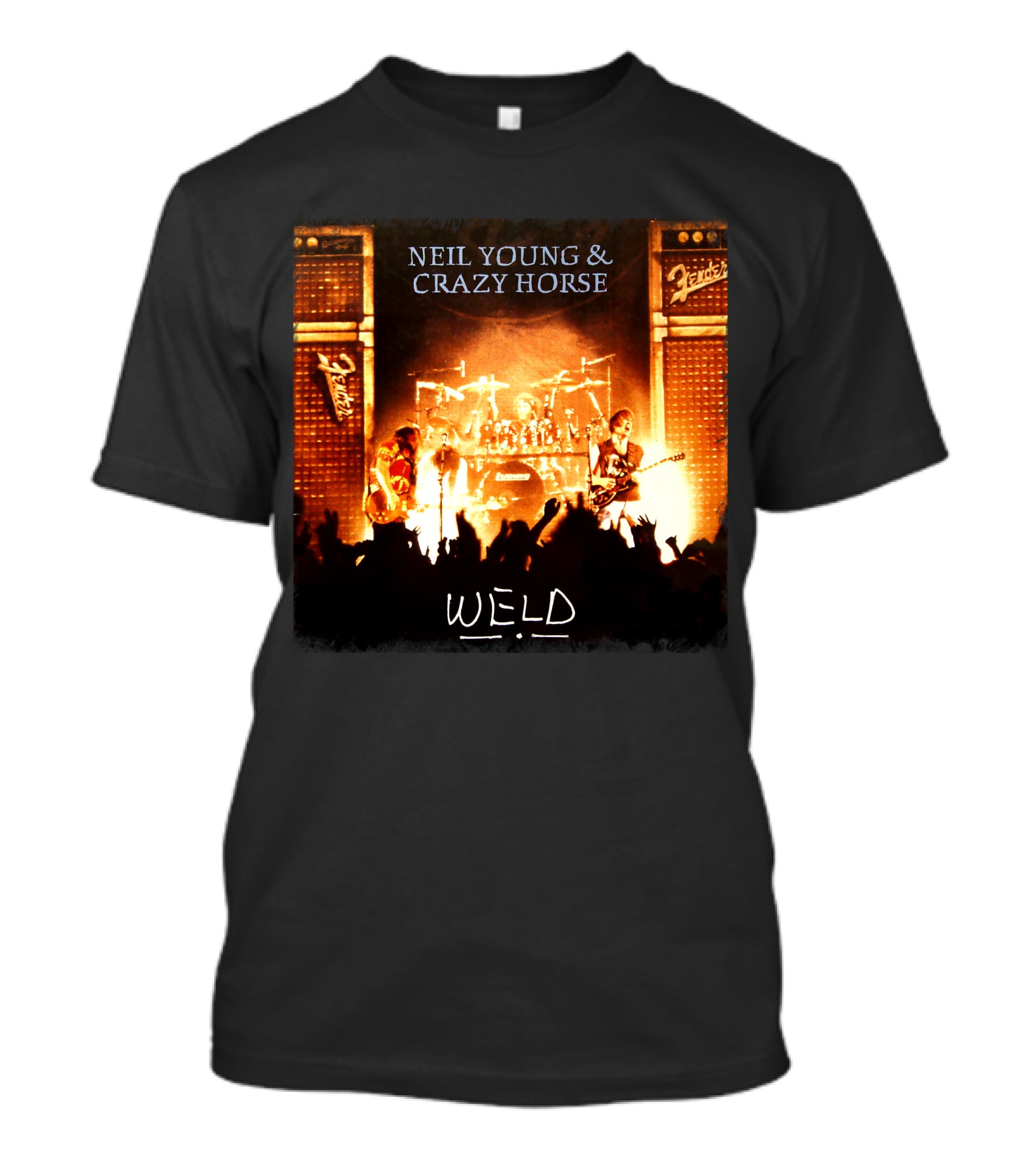 Neil Young & Crazy Horse Weld Live Performance Stage Amps T-Shirt