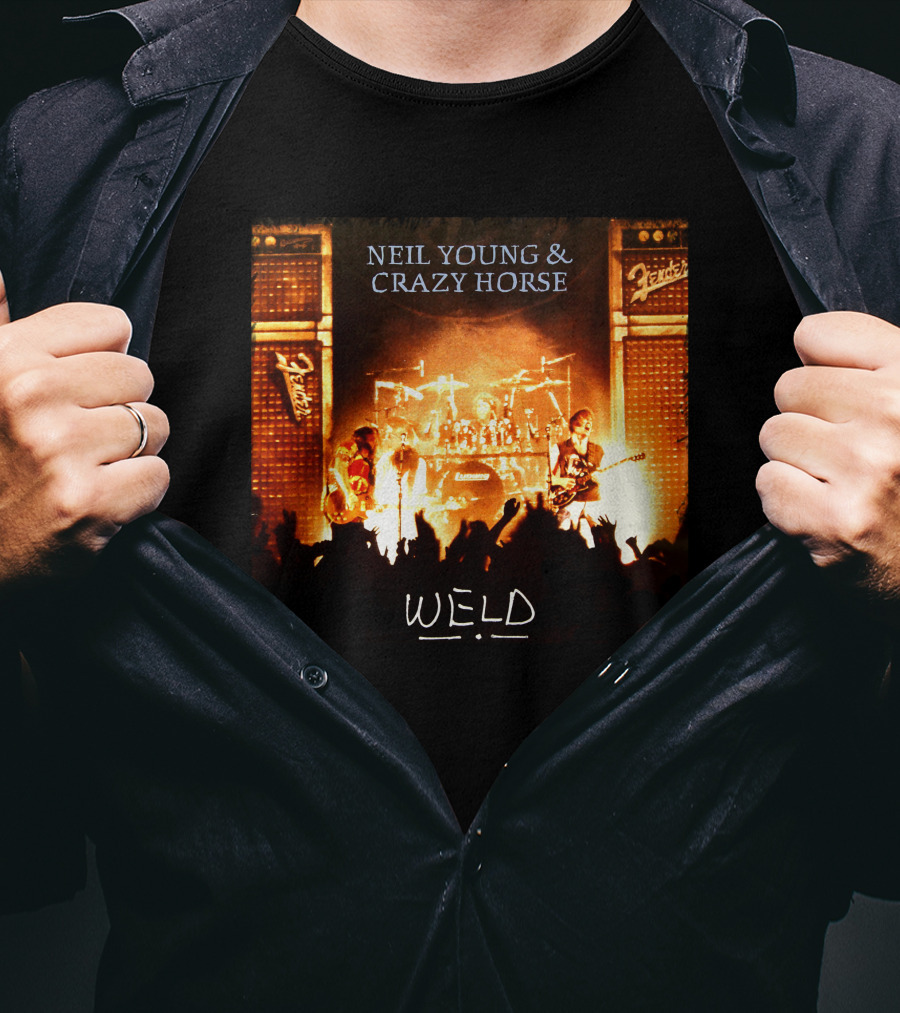 Neil Young & Crazy Horse Weld Live Performance Stage Amps T-Shirt