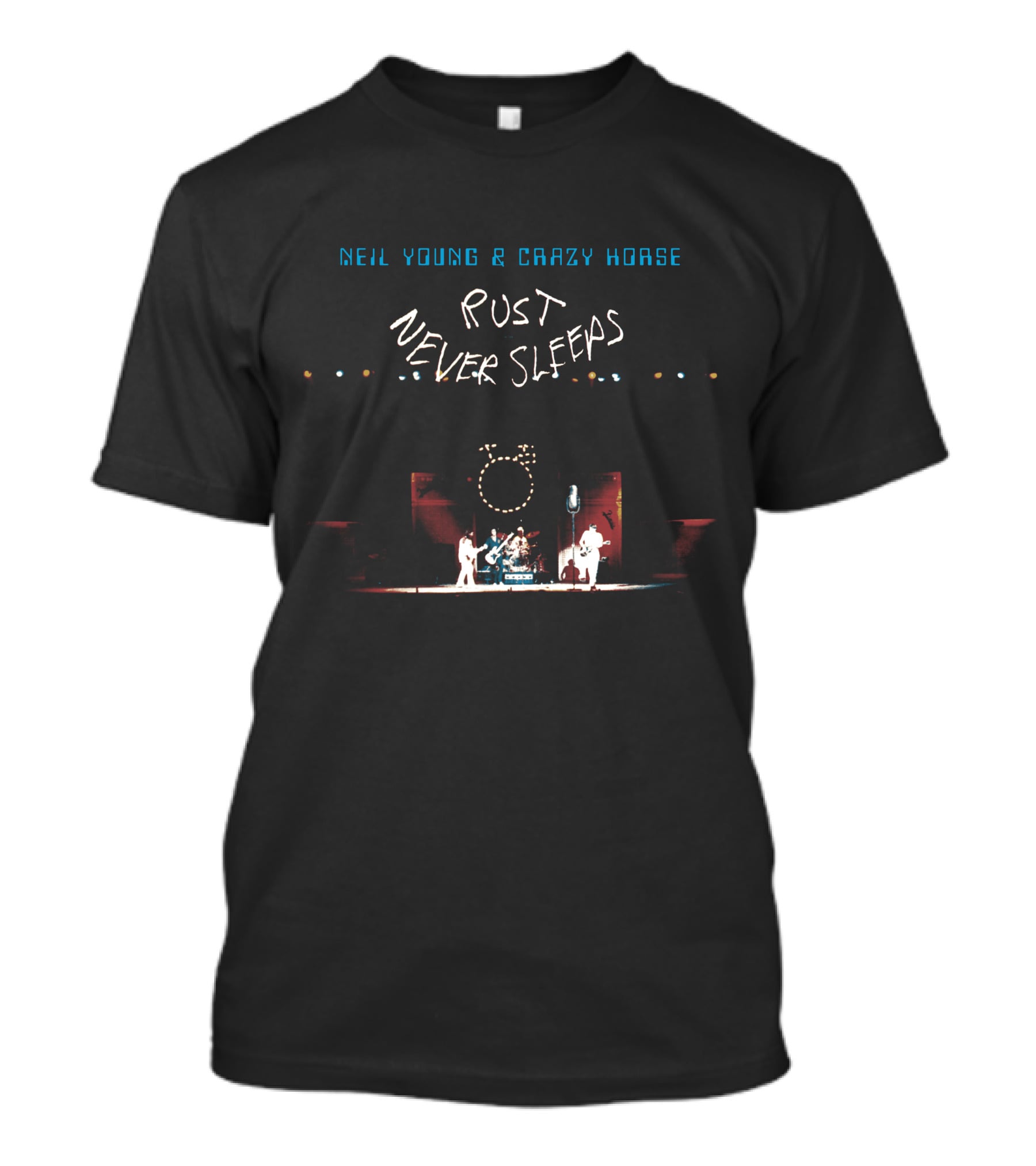 Neil Young & Crazy Horse Rust Never Sleeps Concert Scene T-Shirt