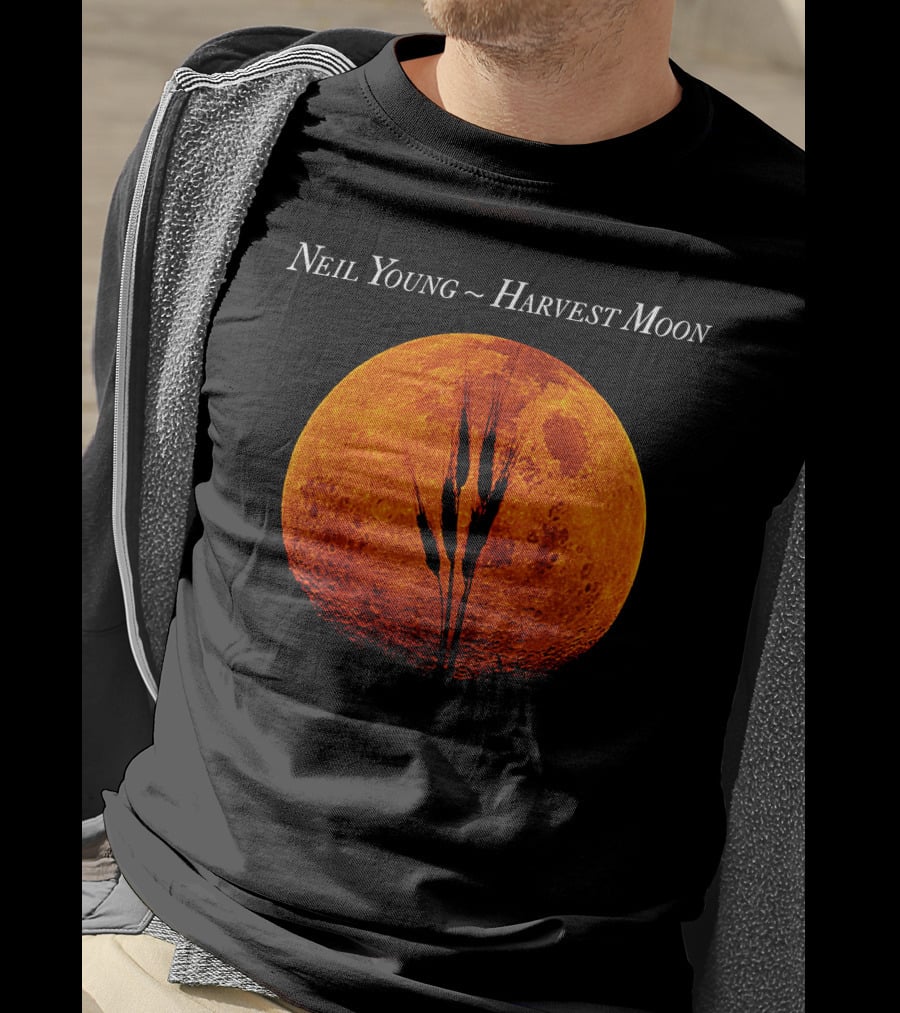 Neil Young Harvest Moon Orange Moon T-Shirt