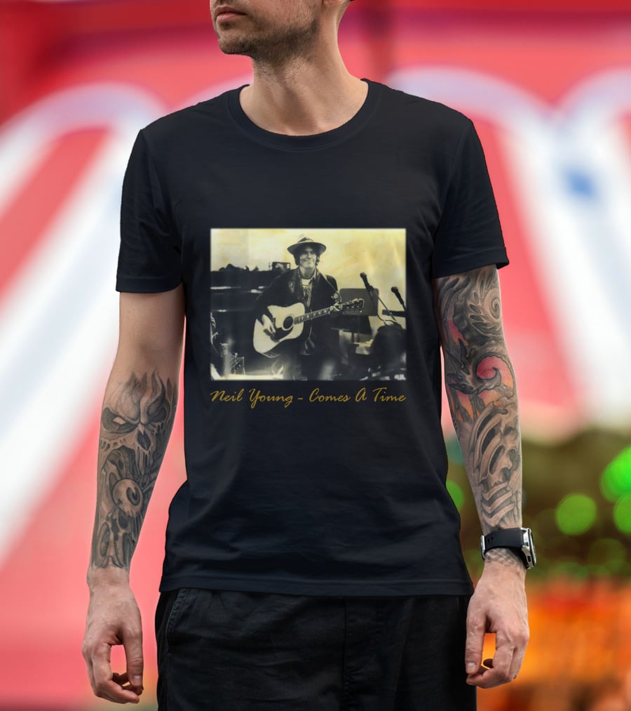 Neil Young - Comes A Time Accompanied Guitar Performance T-Shirt