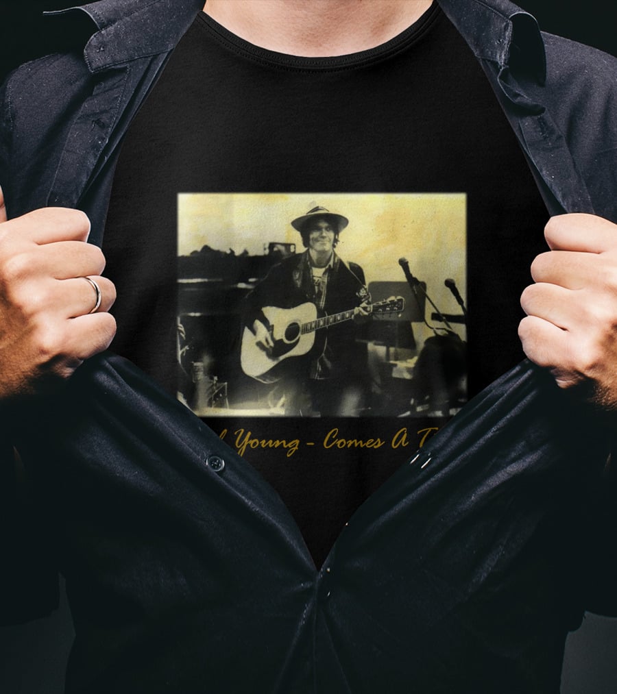 Neil Young - Comes A Time Accompanied Guitar Performance T-Shirt
