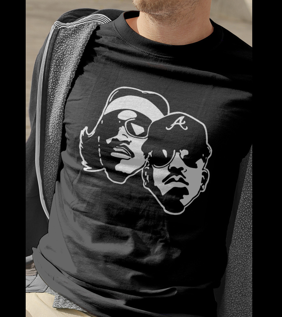 Outkast Andre 3000 Big Boi Silhouette Iconic Hip Hop Duo Baseball Cap Sunglasses T-Shirt