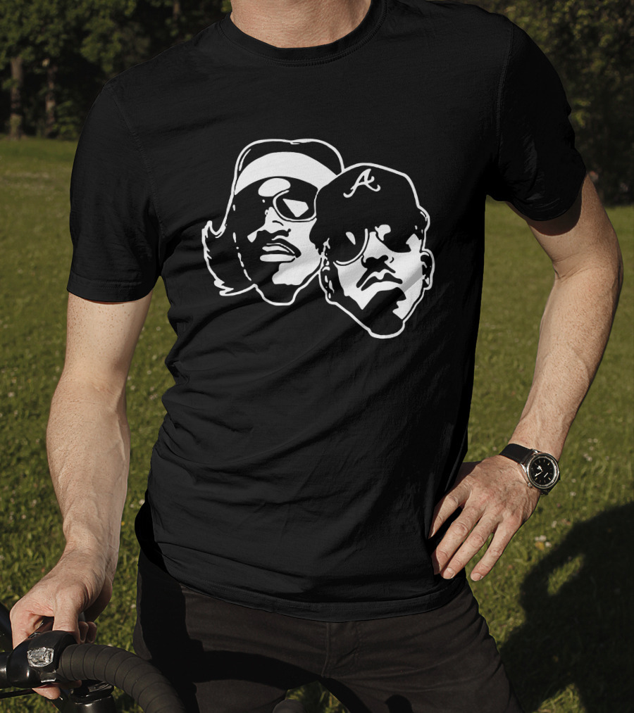Outkast Andre 3000 Big Boi Silhouette Iconic Hip Hop Duo Baseball Cap Sunglasses T-Shirt