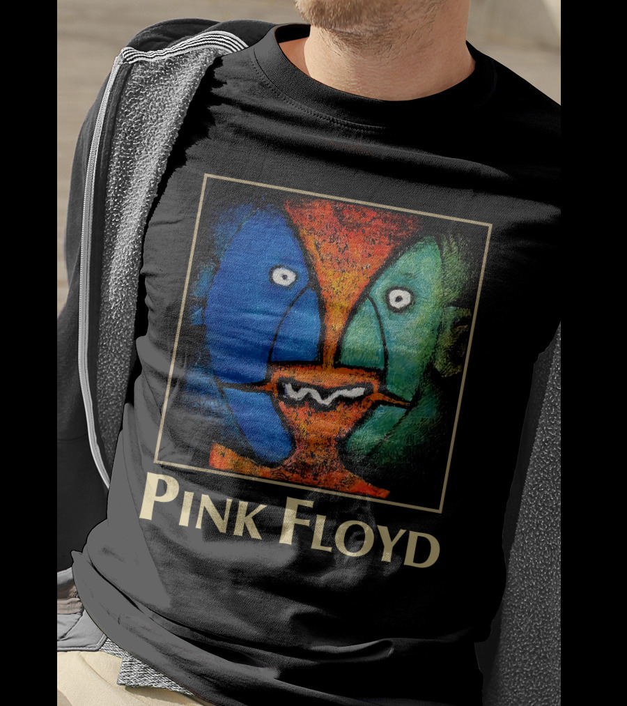 Pink Floyd Abstract Faces Artwork T-Shirt