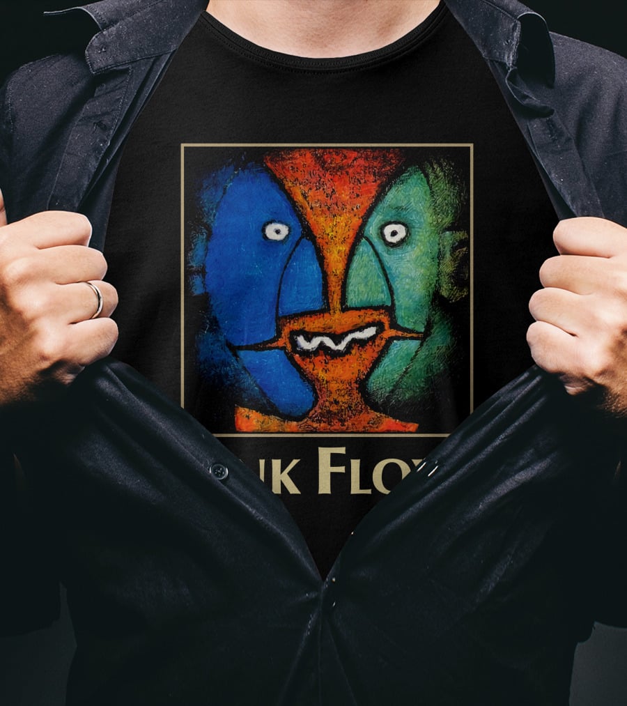 Pink Floyd Abstract Faces Artwork T-Shirt
