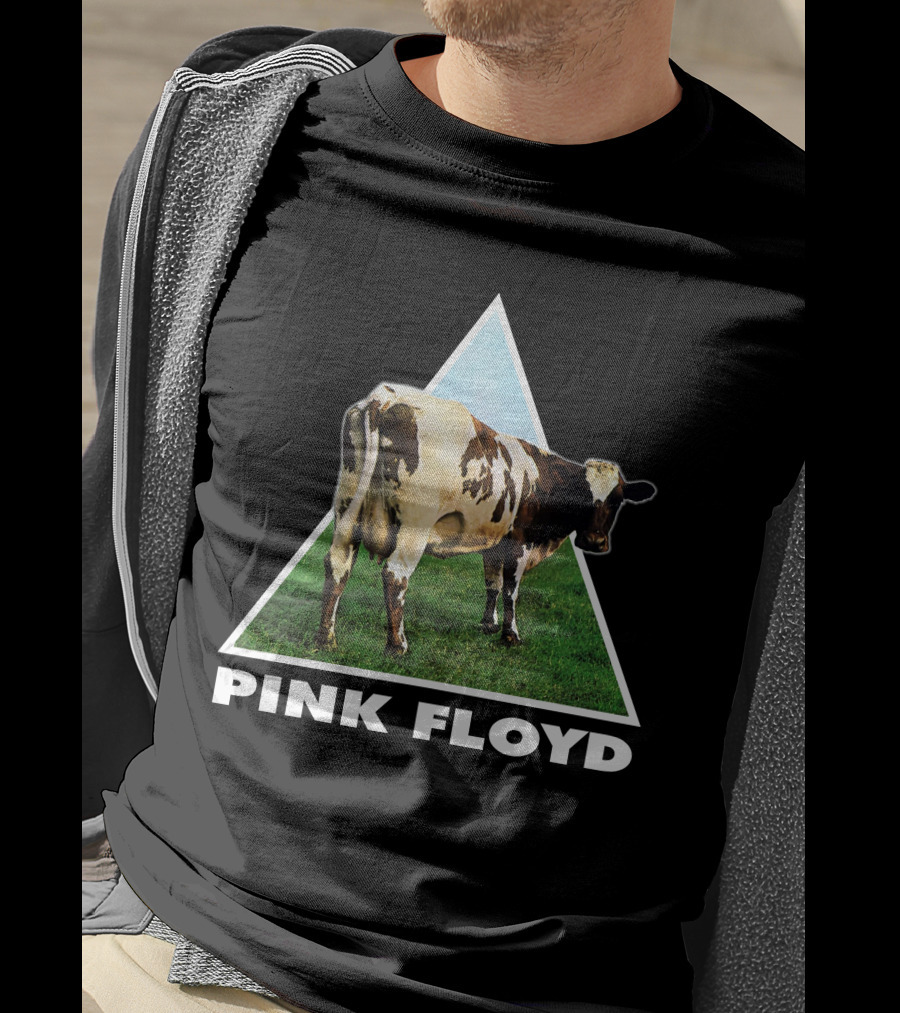 Pfl(43) Pink Floyd Atom Heart Mother Album Cow T-Shirt