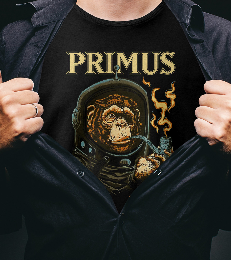 Primus Space Monkey Smoking Pipe T-Shirt