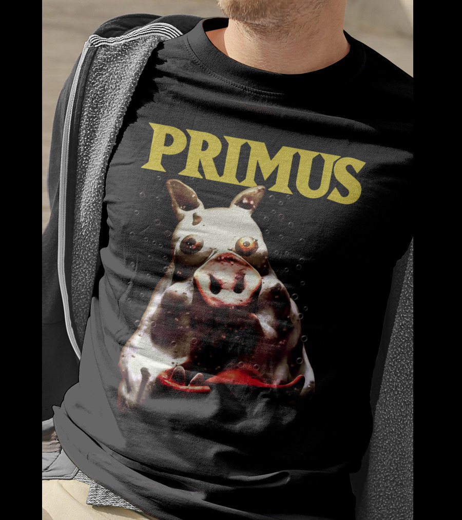 Primus Cow Imagery With Bubbles T-Shirt