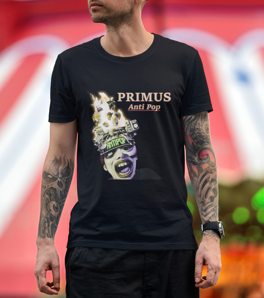 Primus Anti Pop Burning Head T-Shirt
