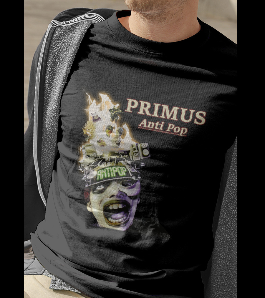 Primus Anti Pop Burning Head T-Shirt