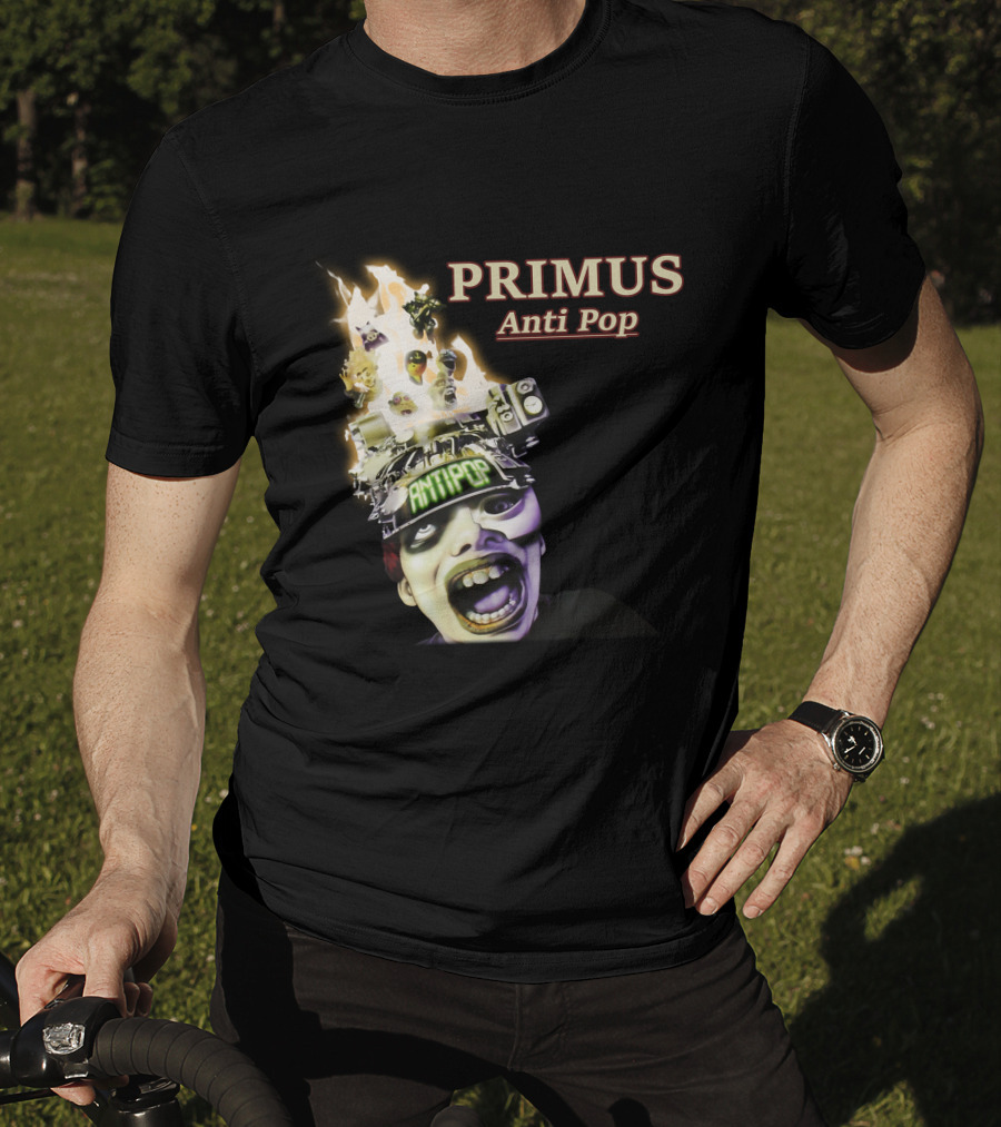 Primus Anti Pop Burning Head T-Shirt