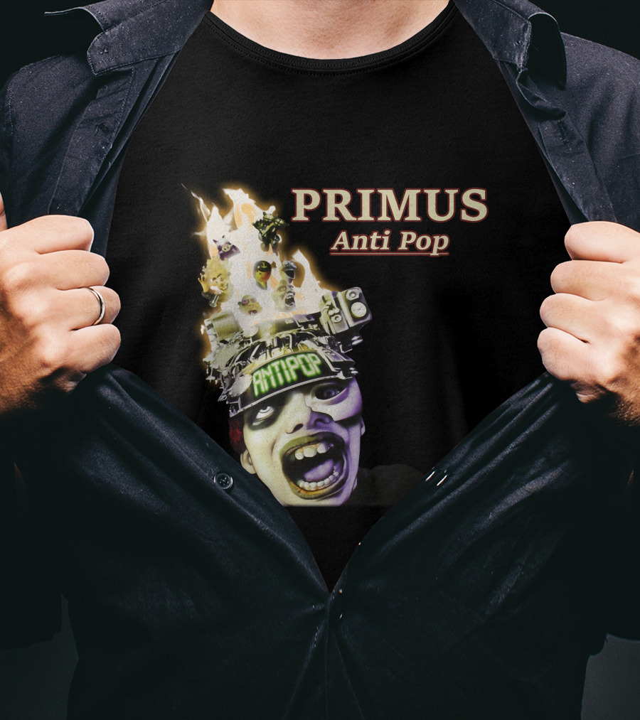 Primus Anti Pop Burning Head T-Shirt