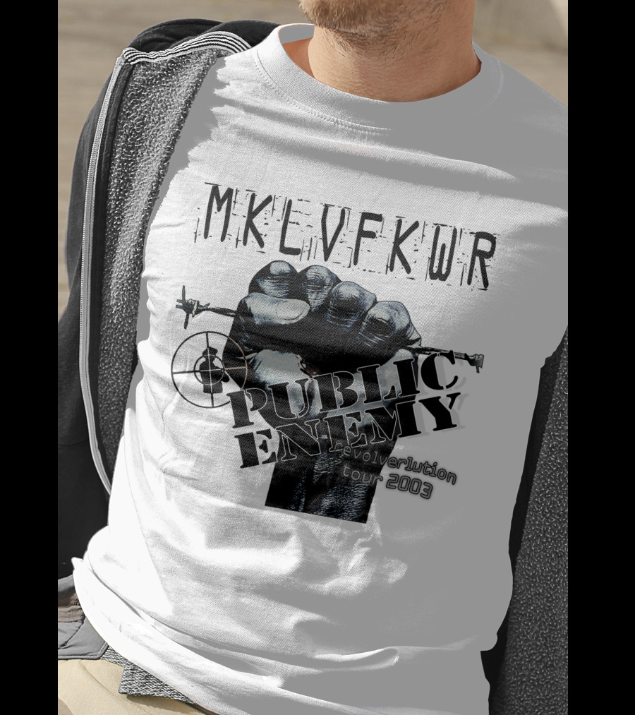 Mklvfkwr Public Enemy Revolverlution Tour 2003 T-Shirt
