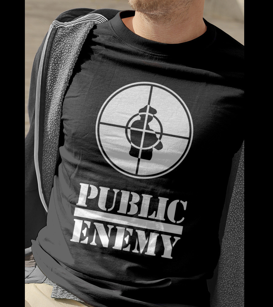 Public Enemy Classic Logo Target Silhouette T-Shirt