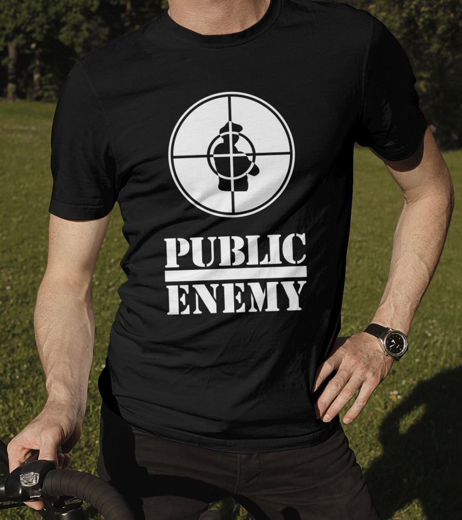 Public Enemy Classic Logo Target Silhouette T-Shirt