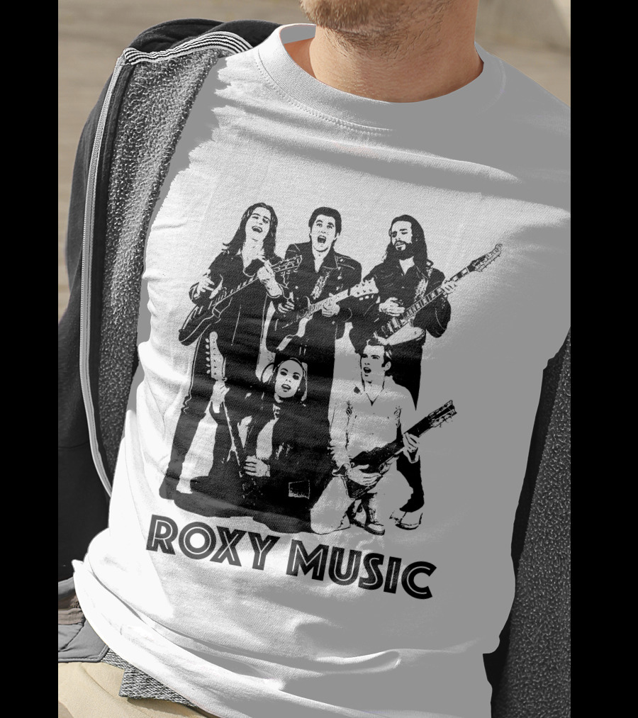 Roxy Music Band Members With Guitars T-Shirt